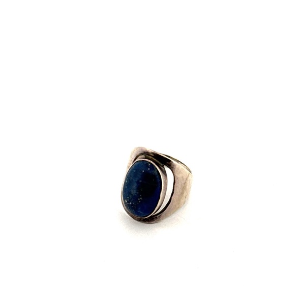 Oval Lapis Lazuli 925 Sterling silver ring - Picture 3 of 8